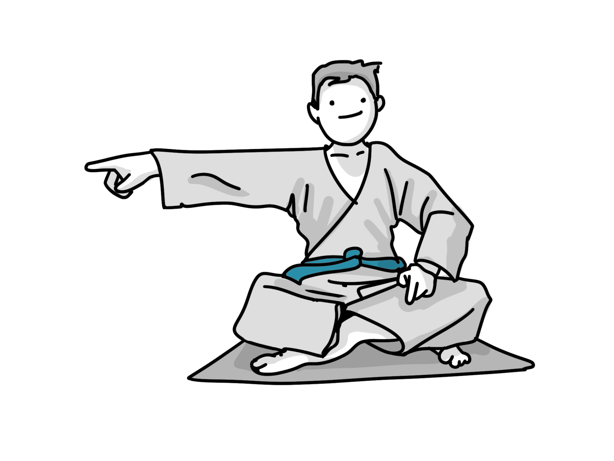 15 pointer - karate man